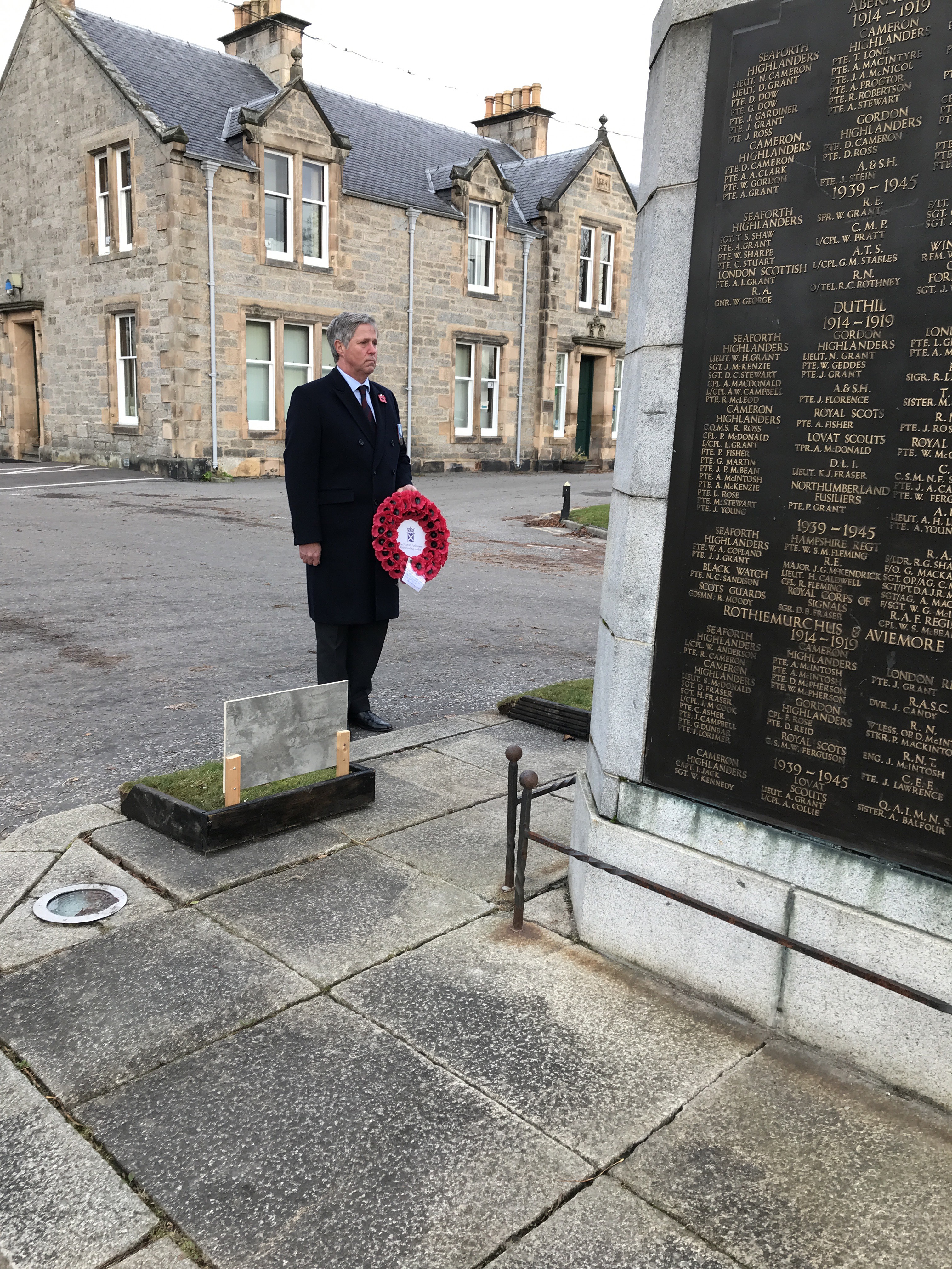 Edward Mountain Msp Visits Highland War Memorials On Remembrance Sunday Highland