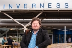 Councillor Struan Mackie at Inverness Airport