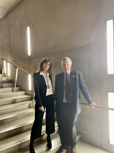 Cllr Helen Crawford with Edward Mountain MSP